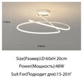 DecorBites™ Heart Line LED Chandelier for Bedroom and Living Room
