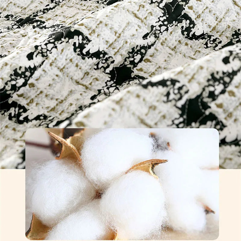 DecorBites™ Cotton Double Bedspread Set with Floral Design for Healthy Home Bed Decor