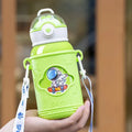 DecorBites™ Kids' Cartoon Straw Water Thermos Bottle Stainless Steel Thermal Cup