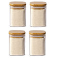 DecorBites™ Glass Jar with Bamboo Lid - Food Storage Container for Tea, Coffee, and More