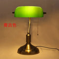 DecorBites™ Glass Lampshade Bank Desk Table Lamps White Green LED Light E27