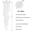 DecorBites™ Crystal LED Chandelier: Elegant Lighting for Home, Restaurant, and Bar