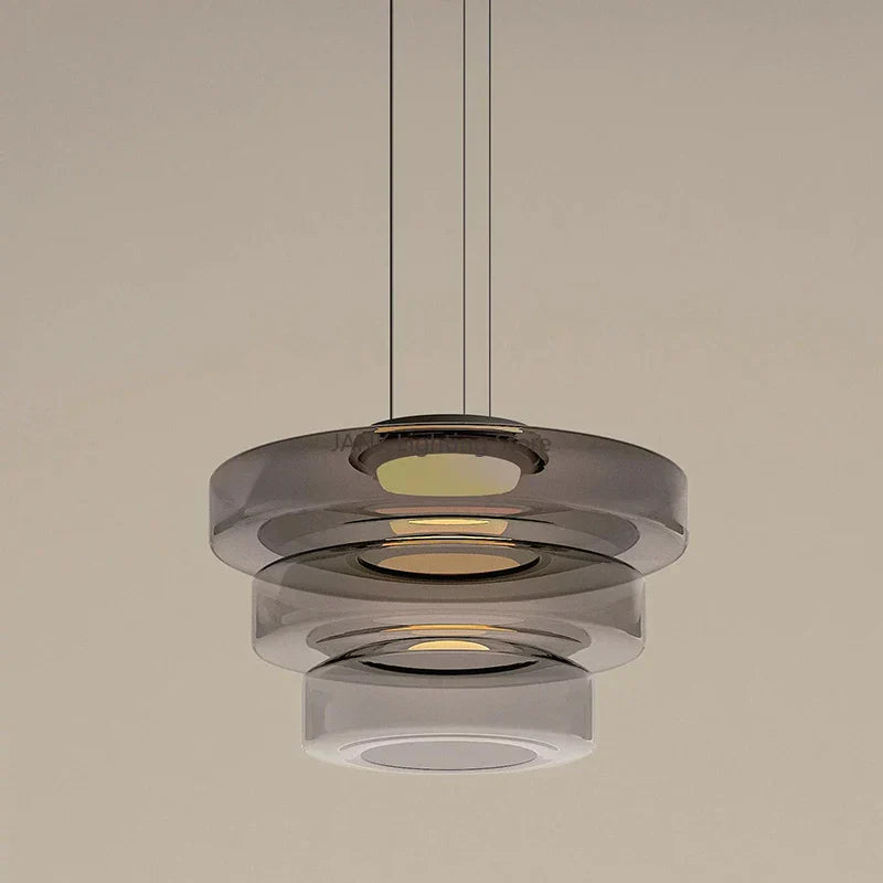DecorBites™ Glass Chandelier LED Pendant Lights Modern Home Decor