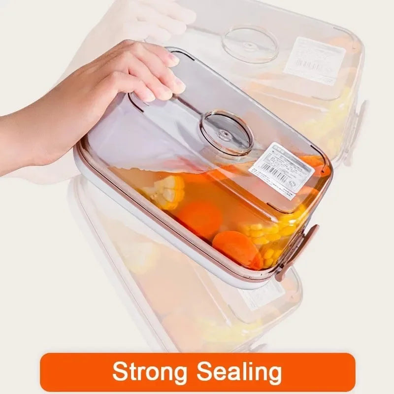 DecorBites™ Fresh-Keeping Vacuum Canister: Large Capacity Food Organizer.
