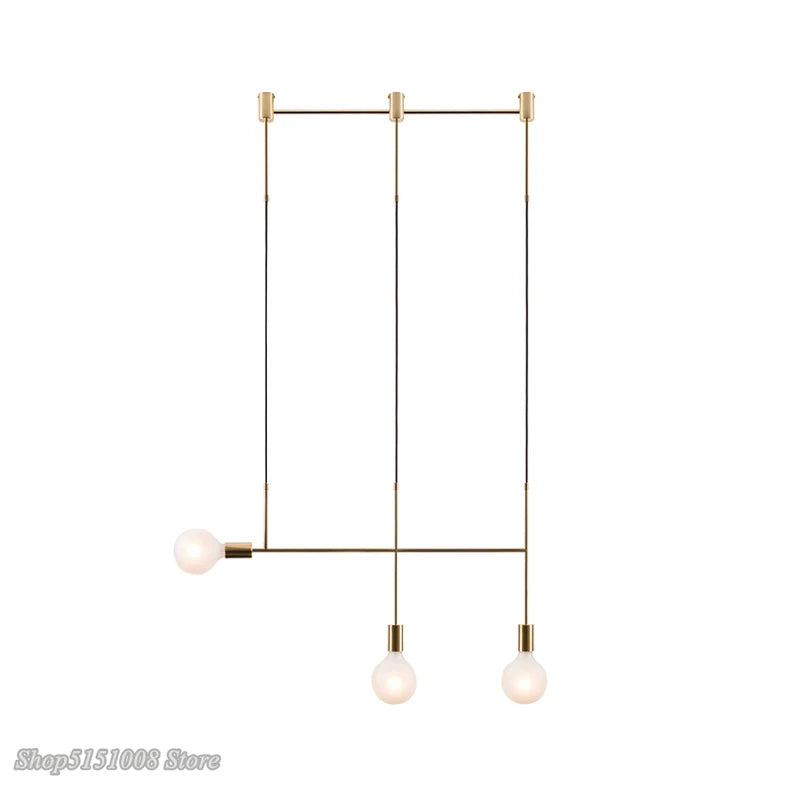 DecorBites™ Geometric Iron Pendant Lights for Dining Bedroom Cafe Indoor Decor