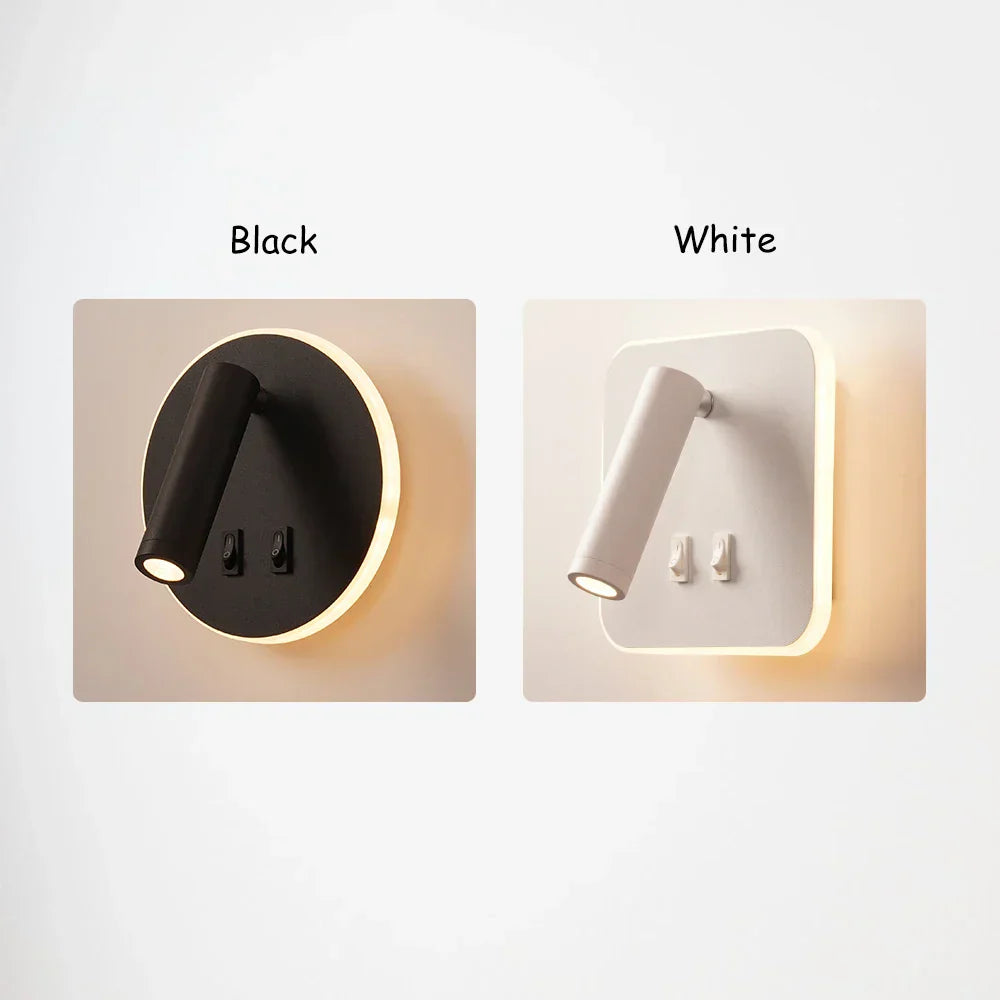 DecorBites™ Adjustable Wall Lamp for Bedroom, Study, or Reading - 350° Rotation, Switch Included