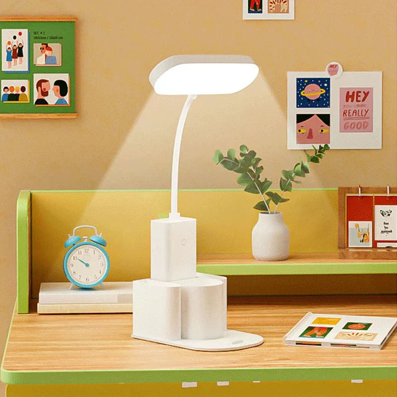 DecorBites™ Dimmable LED Desk Lamp | Rechargeable Touch Night Light | Eye-Care Foldable Table Lamp