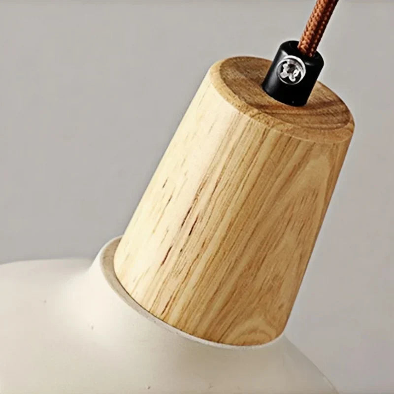 DecorBites™ Adjustable Wall Lights Pull Chain Switch Wood Socket Cement Modern Bedside Lamp