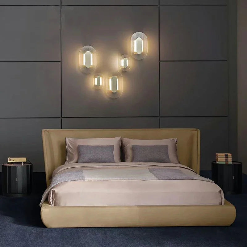 DecorBites™ Elegant Glass Wall Lamp for Bedroom, Living Room - Retro Designer Luxury Lighting