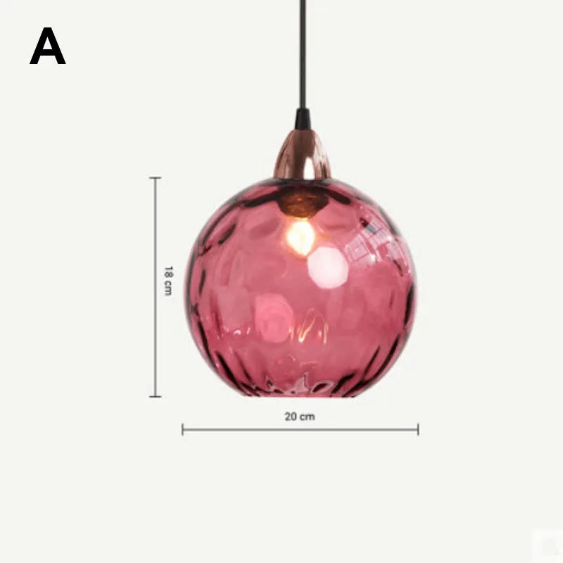 DecorBites™ Glass Ball Lustre Pendant Lights - Modern Nordic Design for Kitchen, Bedroom, or Restaurant