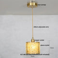 DecorBites™ Crystal Glass LED Pendant: Tiffany Style Hanging Light for Living Room