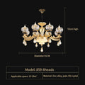 DecorBites™ Luxe Crystal Chandelier for Bedroom, Living Room, and Dining Room