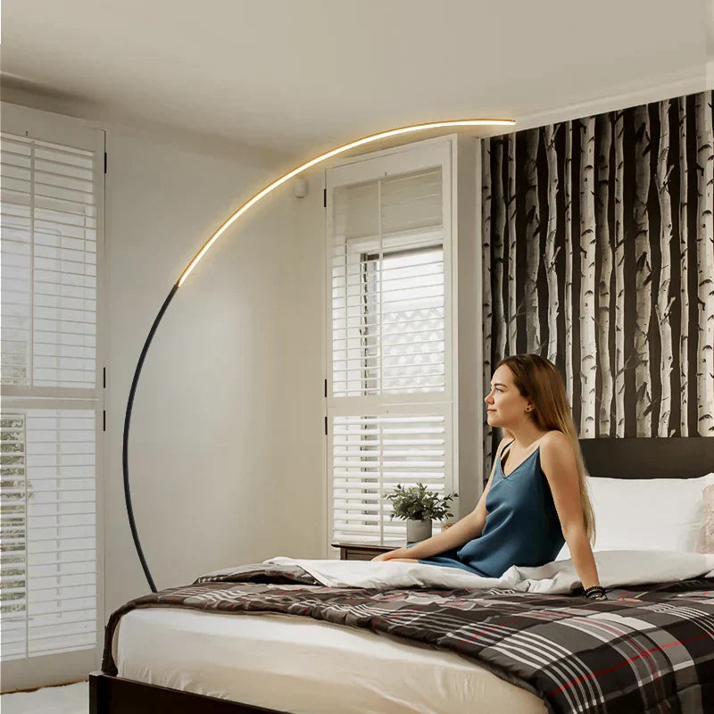 DecorBites™ LED Art Floor Lamp Dimmable Remote RGB Living Room Bedroom Decor