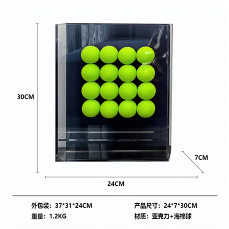 DecorBites™ Geometric Abstract Acrylic Ball Ornament in Decorative Painting Frame