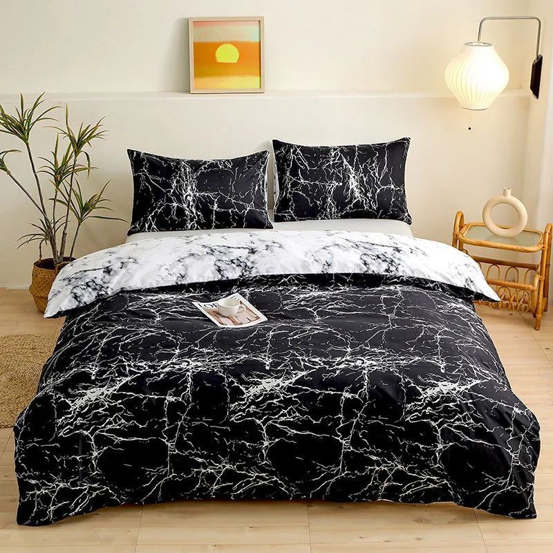 Botanical yellow & white floral duvet cover set bedroom bedding