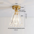 DecorBites™ Diamond Glass LED Ceiling Lights - Modern Nordic Luxury Canopy Fixture