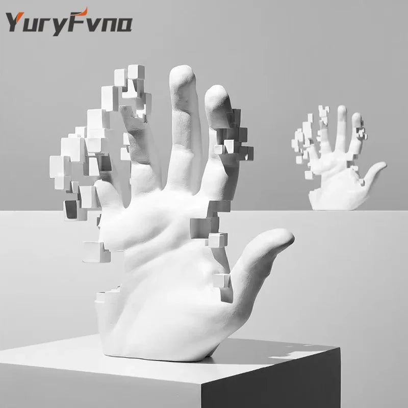 DecorBites™ Abstract Resin Mosaic Sculpture Figurine Modern Home Office Decor Model