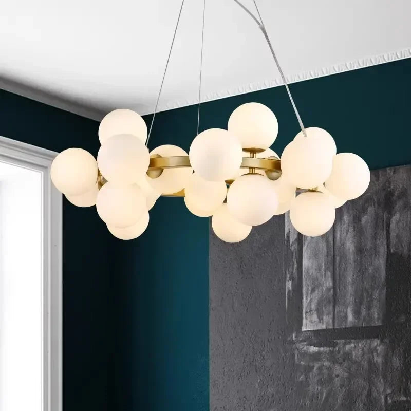 DecorBites™ Glass Ball LED Pendant Lights for Home Decor and Luminaires