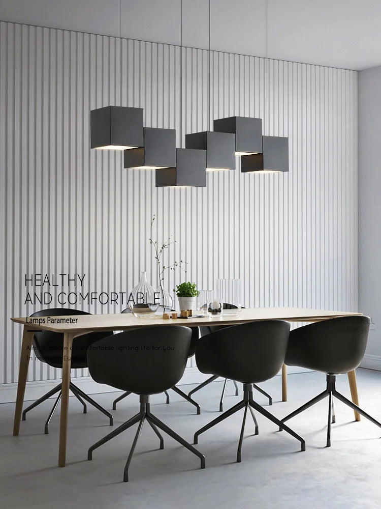 DecorBites™ Geometric Dining Room Pendant Lights: Modern Design for Bar & Office Tables