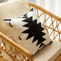 DecorBites™ Geometric Embroidered Cushion Cover - Elegant Home Sofa Decoration
