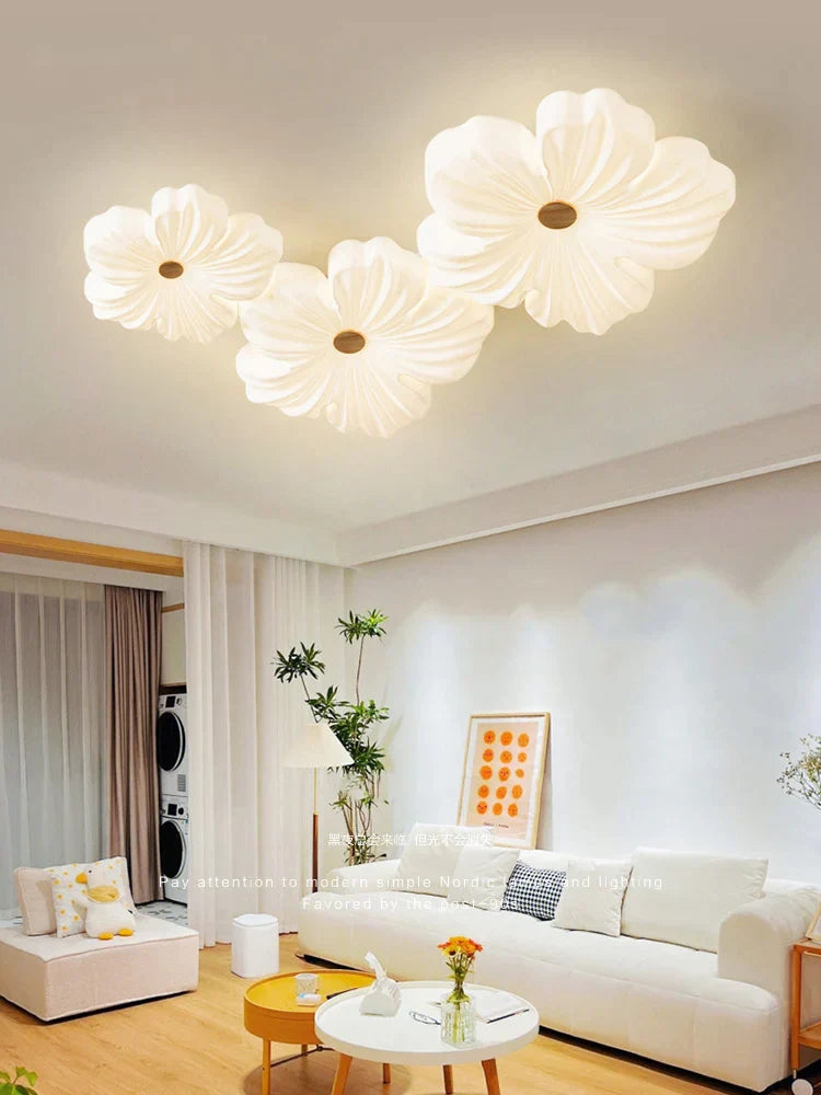 DecorBites™ Cream Wind Eye Protection Ceiling Light for Living Room and Bedroom