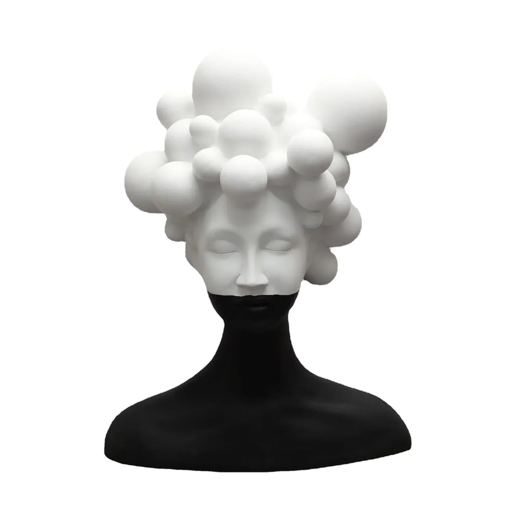 DecorBites™ Abstract Woman Figurine Resin Sculpture Home Decor Human Head Statue