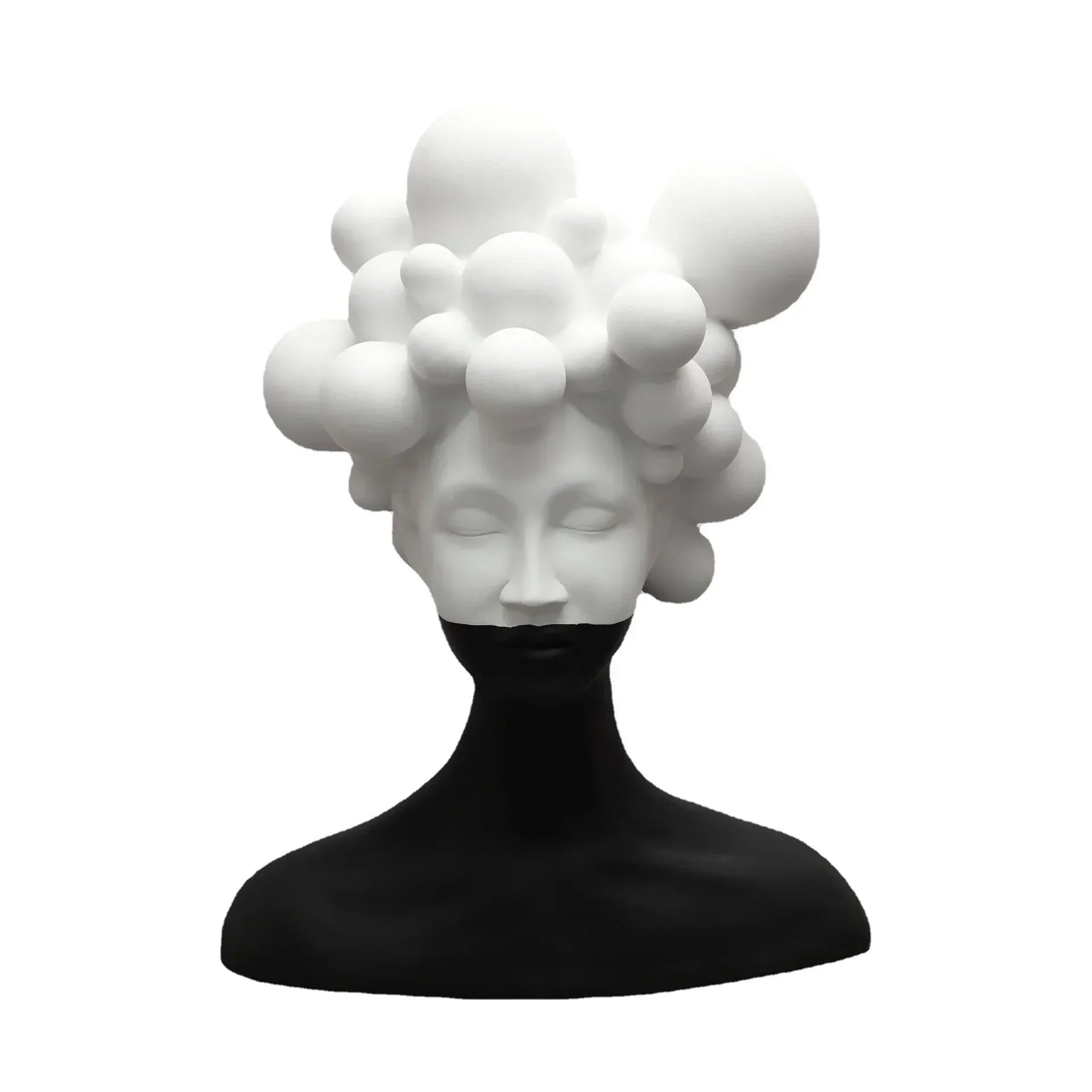 DecorBites™ Abstract Woman Figurine Resin Sculpture Home Decor Human Head Statue