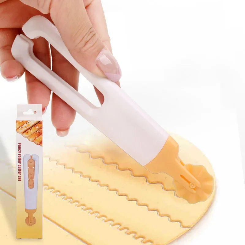 DecorBites™ Dough Roller Cutter: Baking & Pastry Tool for Perfectly Round Dumplings & Cookies