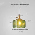 DecorBites™ Green Flower Glass Pendant Light for Kitchen Bar Restaurant, Modern Wire Adjustable Hanging Lamp