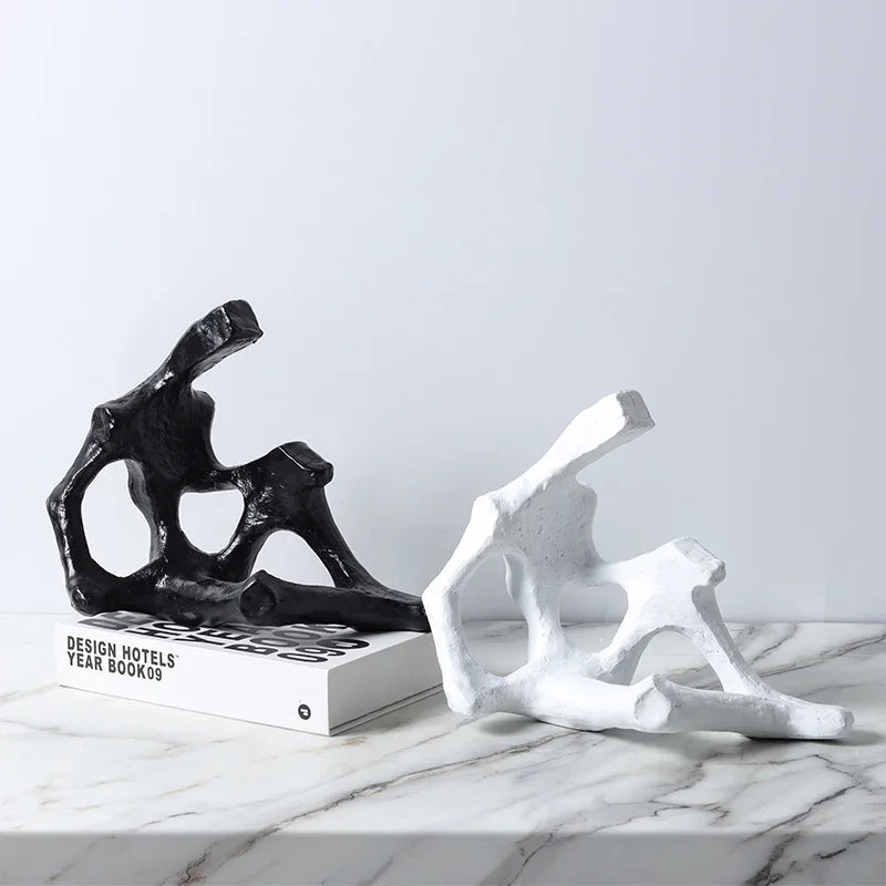 DecorBites™ Abstract Skeleton Decor Figure Sculpture | Home Decoration Figurine