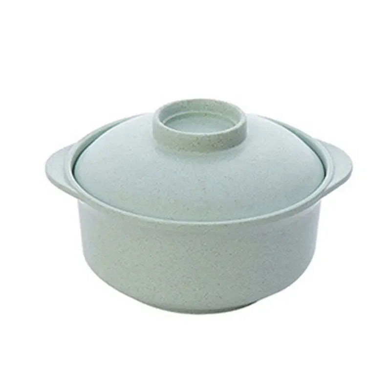DecorBites™ Japanese Style Instant Noodle Rice Bowl with Lid - Healthy Tableware
