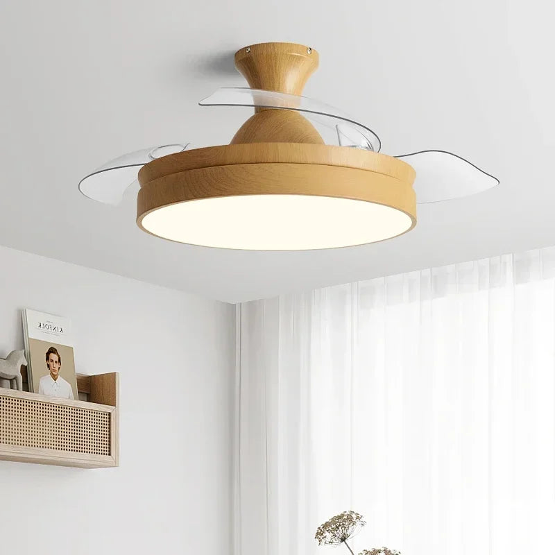 DecorBites™ DC Motor Ceiling Fan Light with Control for Bedroom, Living Room & Restaurant.