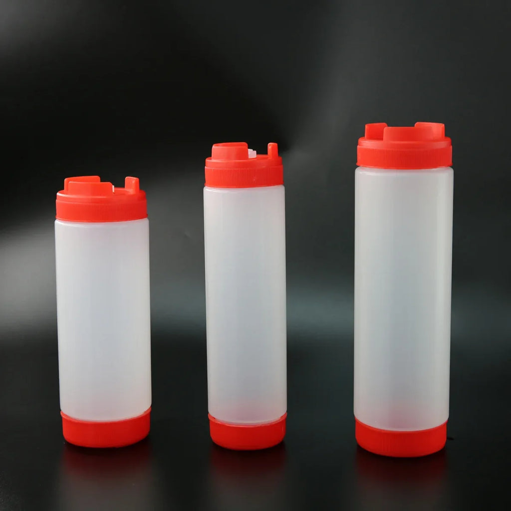 DecorBites™ Dual-Head Tomato Squeeze Bottle for Ketchup and Salad Dressing