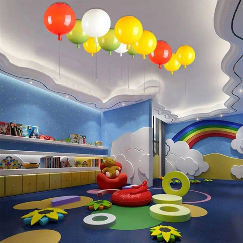 DecorBites™ LED Balloon Ceiling Lamp: New Nordic Style for Children's Room, E27 Indoor Lighting Fixtures