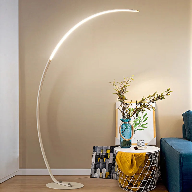 DecorBites™ LED Art Floor Lamp Dimmable Remote RGB Living Room Bedroom Decor