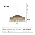 DecorBites™ Handmade Rattan Pendant Lights - Nordic Style Chandelier for Home Decor