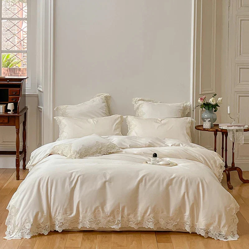 DecorBites™ French Wedding Chic 1000TC Egyptian Cotton Bedding Set