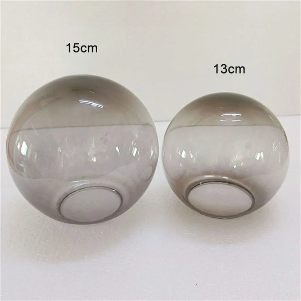 DecorBites™ Glass Shade Replacement for Magic Bean Lighting, 7cm Opening, Smoke Grey Amber Cognac