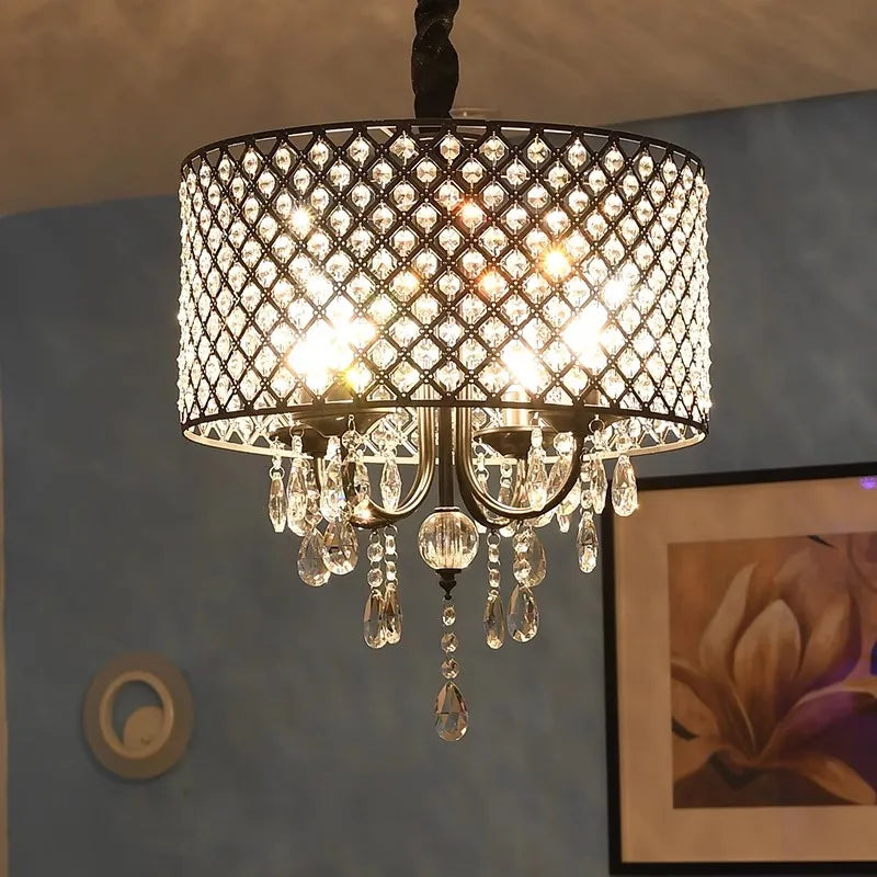 DecorBites™ Crystal Ceiling Chandelier: Elegant Ceiling Light Fixtures for Home Décor