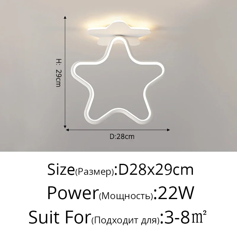 DecorBites™ Heart Ceiling Light: Modern Hallway Aisle Entryway Lighting Fixture