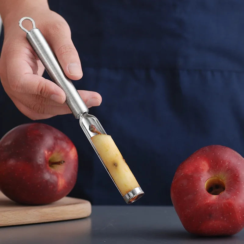DecorBites™ Fruit Core Remover Slicer Knife, Stainless Steel Apple Pear Date Twister