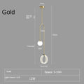 DecorBites™ Gold Luxury LED Pendant Light for Living Room, Bedroom, and Restaurant