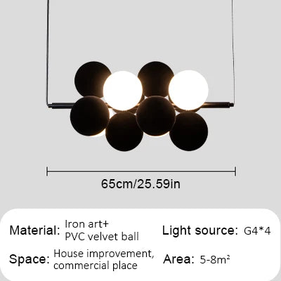 DecorBites™ Abstracta Pendant Lamp: Stylish Designer Fabric Chandelier for Home, Office, and Dining Space