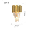 DecorBites™ Golden Crystal Ceiling Light for Modern Living Room and Dining Room