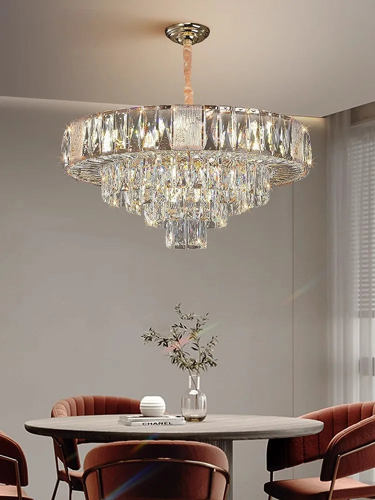 DecorBites™ Crystal Ceiling Chandelier for Home Decoration in Living Room & Bedroom