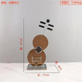 DecorBites™ Crystal Guitar Sculpture Brown Glass Figurine for Home Decor