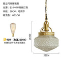DecorBites™ Gold Lustre Glass Pendant Light LED E14 for Restaurant Bar Bedroom