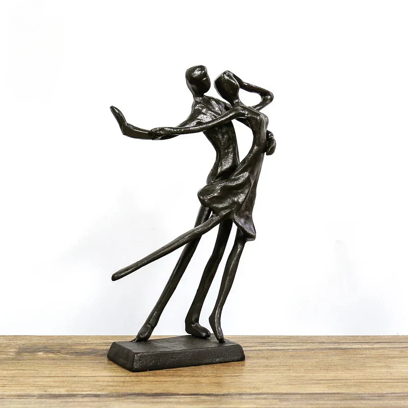 DecorBites™ Couple Dancers Portrait Sculpture - Pas De Deux Home Decor & Anniversary Gift