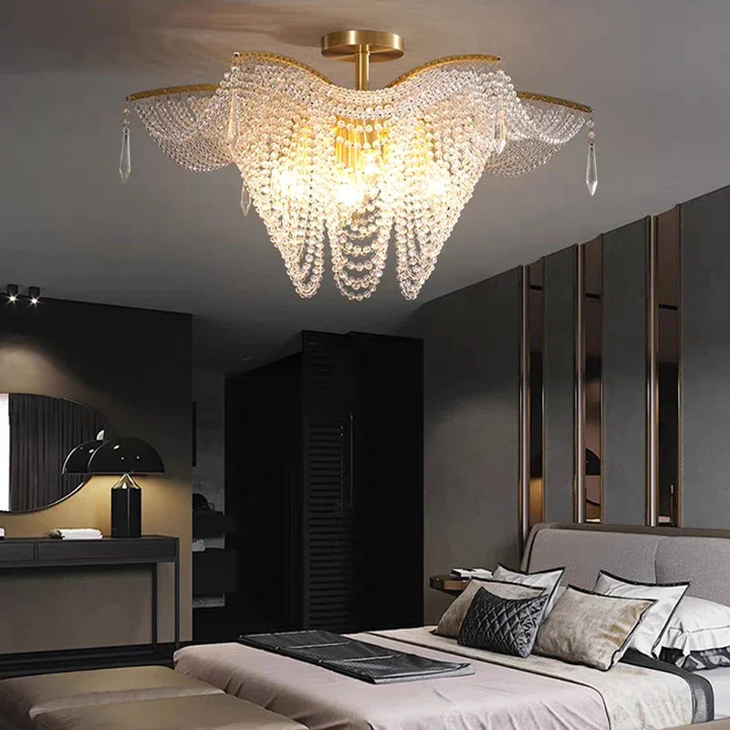 DecorBites™ Crystal Butterfly Chandeliers: Elegant Modern LED Pendant Lights for Luxe Living Room