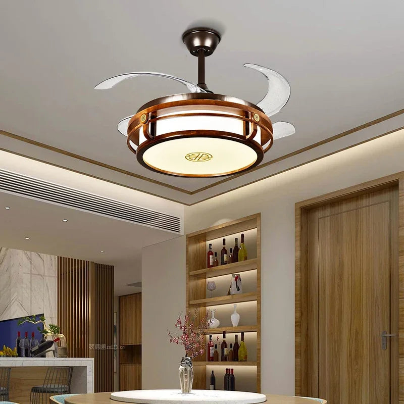 DecorBites™ LED Fan Lights with Remote Control, Modern Eco-Friendly Design, Sustainable Metal Body